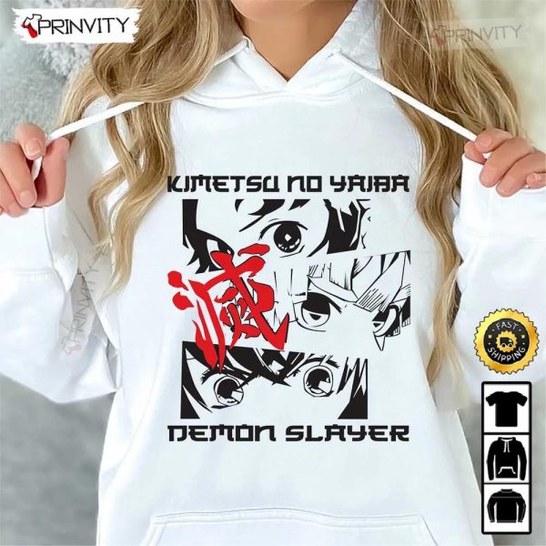 Kimetsu No Yaiba Demon Slayer Anime T-Shirt, Demon Slayer Season 3, Demon Slayer PS4, Kimetsu No Yaiba, Mugen Train, Muzan Kibutsuji, Hashira, Unisex Hoodie, Sweatshirt, Long Sleeve – Prinvity