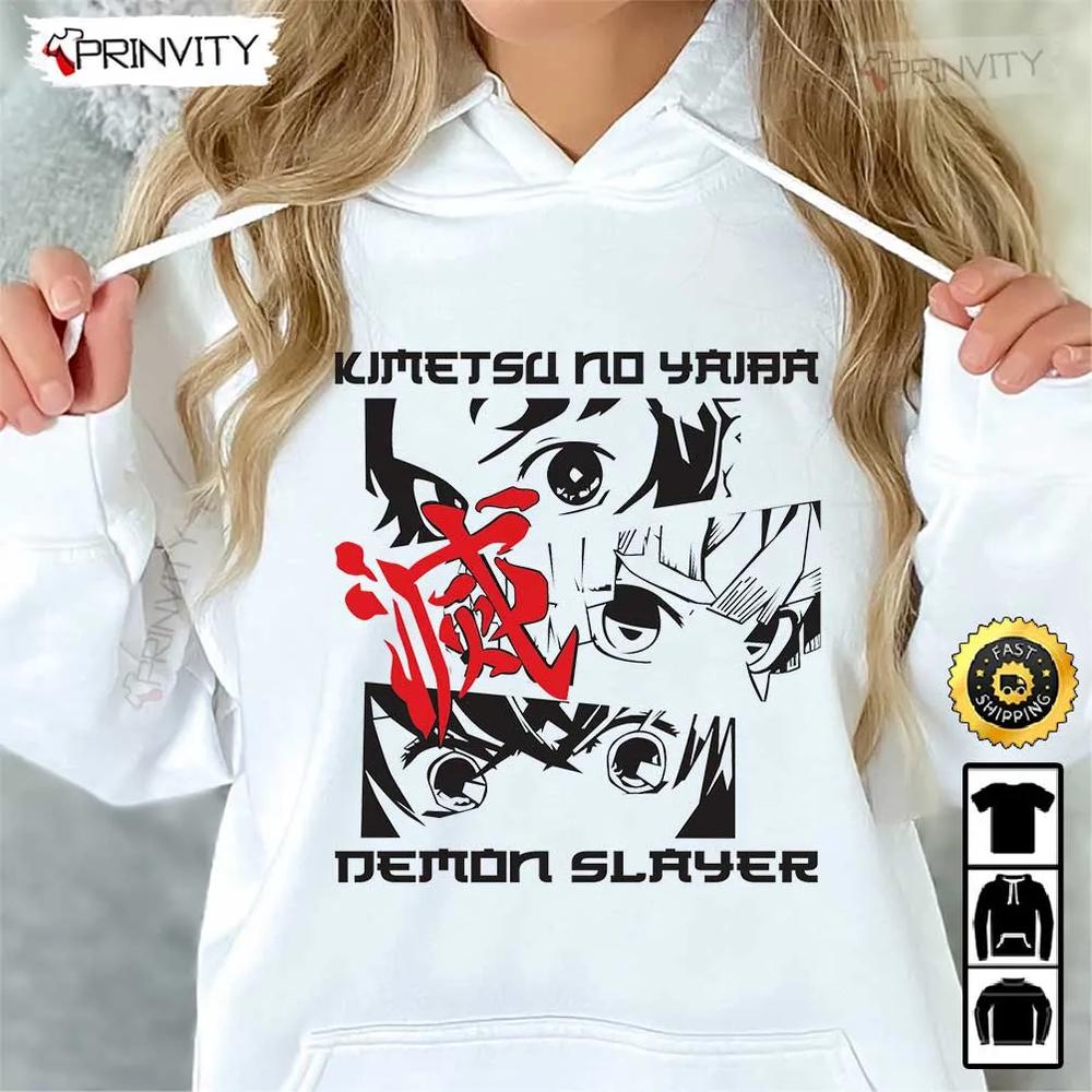 Kimetsu No Yaiba Demon Slayer Anime T-Shirt, Demon Slayer Season 3, Demon Slayer PS4, Kimetsu No Yaiba, Mugen Train, Muzan Kibutsuji, Hashira, Unisex Hoodie, Sweatshirt, Long Sleeve - Prinvity
