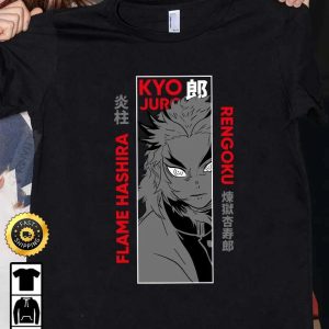 Kyojuro Rengoku Demon Slayer Anime T Shirt Demon Slayer Season 3 Demon Slayer PS4 Kimetsu No Yaiba Mugen Train Muzan Kibutsuji Hashira HD025 2 1