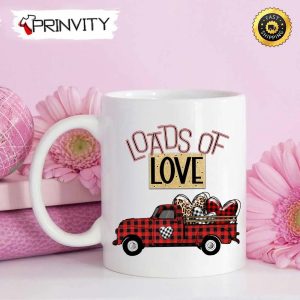 Loads Of Love Car Heart Valentine’s Day Mug, Size 11oz & 15oz, Valentines Day Ideas 2023, Best Valentines Gifts For Her – Prinvity