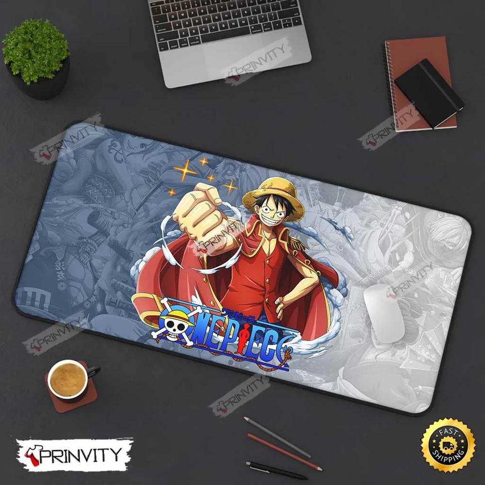 Monkey D. Luffy One Piece The King Of The Pirates Desk Mats, Size 12''x18'', 12''x22'', 15.5