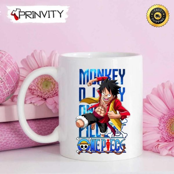 Monkey D.Luffy One Piece Anime Mug, Size 11oz & 15oz, The King Of The Pirates, One Piece Manga, Best Gifts For One Piece Fan, Sanji, Nico Robin, Yamato, Roronoa Zoro – Prinvity