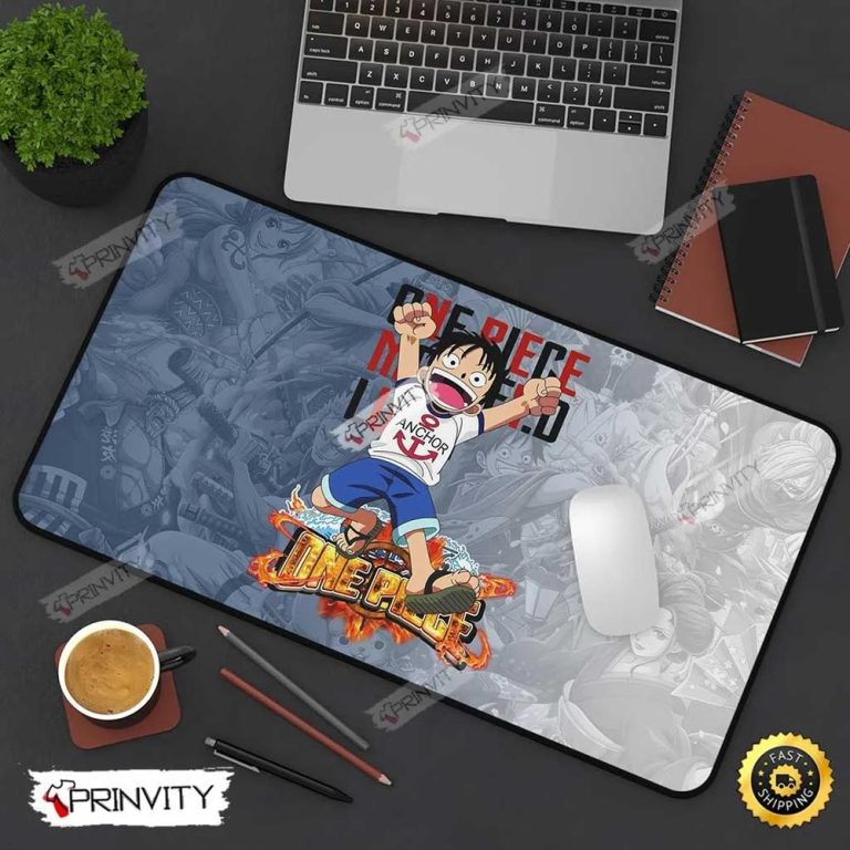 One Piece Monkey D. Luffy Anchor Anime Desk Mats, Size 12''x18'', 12 ...