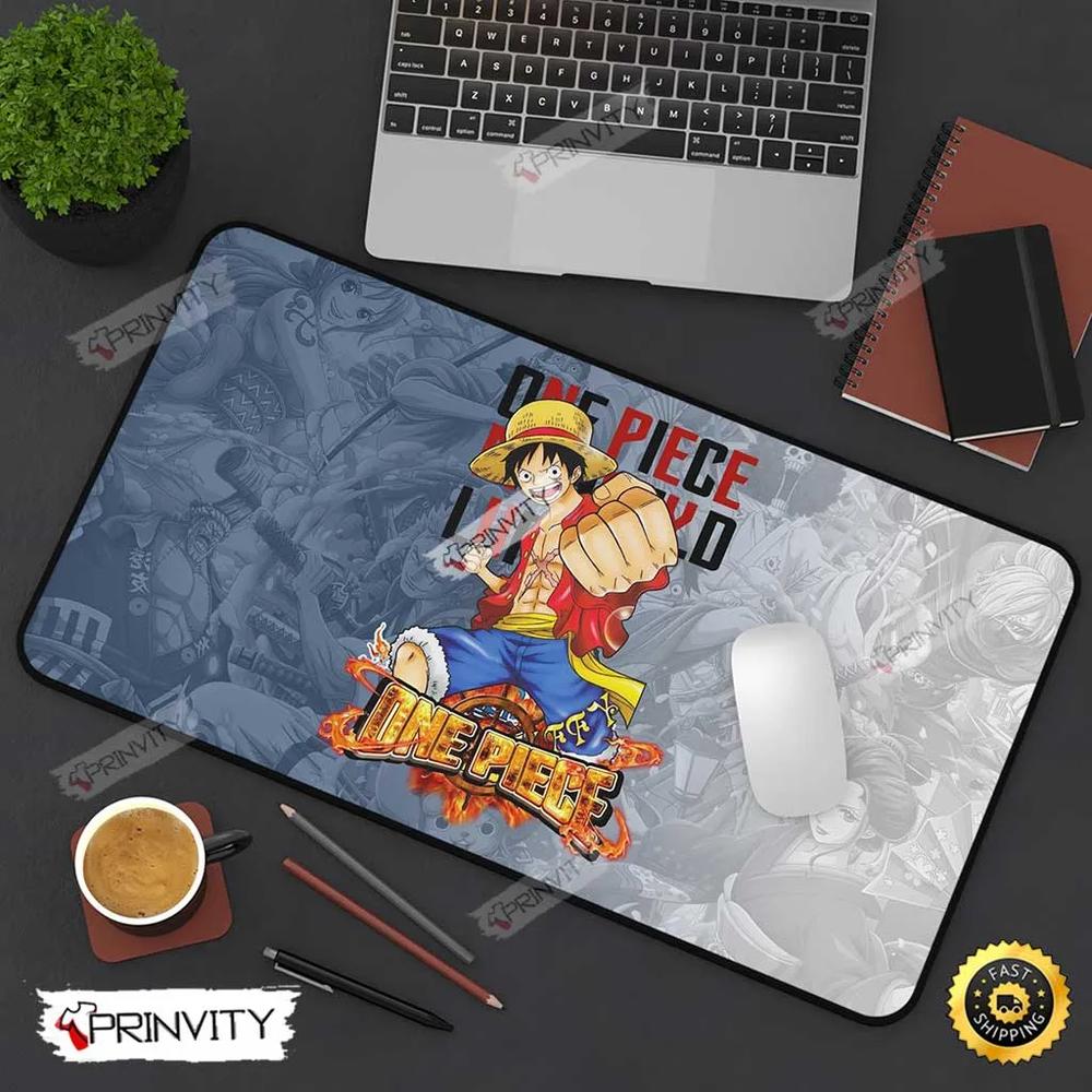One Piece Monkey D. Luffy The King Of The Pirates Anime Desk Mats, Size 12''x18'', 12''x22'', 15.5