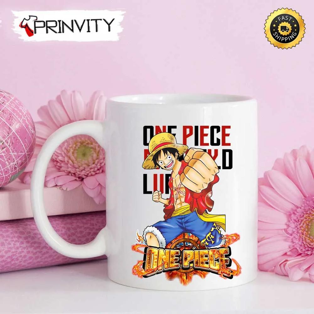 One Piece Monkey D.Luffy The King Of The Pirates Anime Mug, Size 11oz & 15oz, One Piece Manga, Best Gifts For One Piece Fan, Sanji, Nico Robin, Yamato, Roronoa Zoro - Prinvity