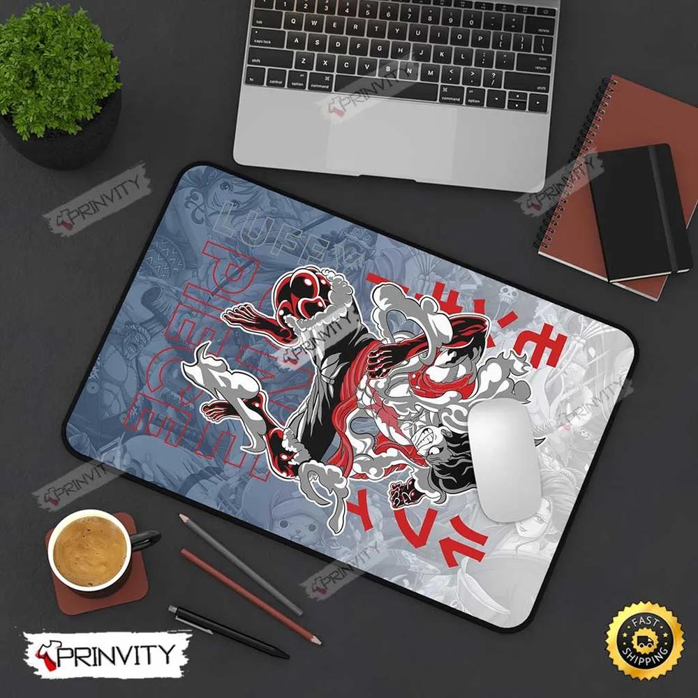 The King Of The Pirates Monkey D. Luffy Anime One Piece Desk Mats, Size 12''x18'', 12''x22'', 15.5