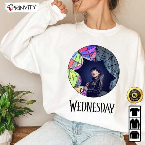 Wednesday Addams 2022 T shirt New 2022 Tv Series Horror Movies Netflix Trending Tv Series Wednesday The Best Day Of Week Prinvity 3