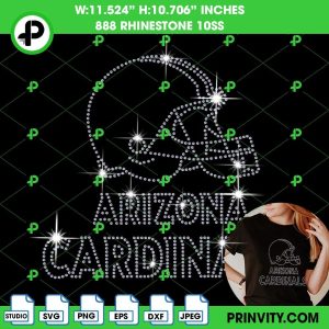 Arizona Cardinals Rhinestone 10ss Template Digital, National Football League Instant Download File SVG, PNG, EPS, DXF, Silhouette Studio – Prinvity