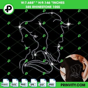 Beauty And The Beast Rhinestone Template, Walt Disney Beauty And The Beast Rhinestone 10ss Template Digital Instant Download, Cut File Svg, Eps, Dxf, Silhouette Studio, Png – Prinvity