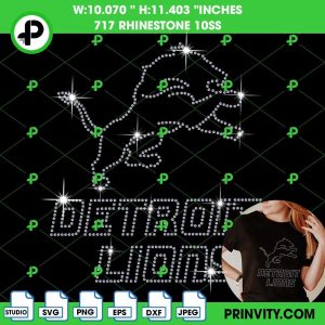 Detroit Lions Rhinestone Template, National Football League Detroit Lions Rhinestone 10ss Template Digital Instant Download, Cut File Svg, Eps, Dxf, Silhouette Studio, Png – Prinvity