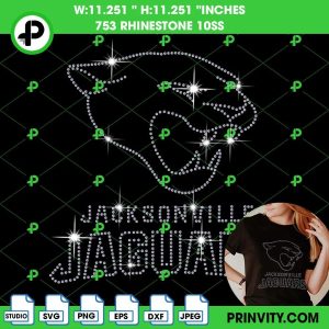Jacksonville Jaguars Rhinestone Template, National Football League Jacksonville Jaguars Rhinestone 10ss Template Digital Instant Download, Cut File Svg, Eps, Dxf, Silhouette Studio, Png – Prinvity