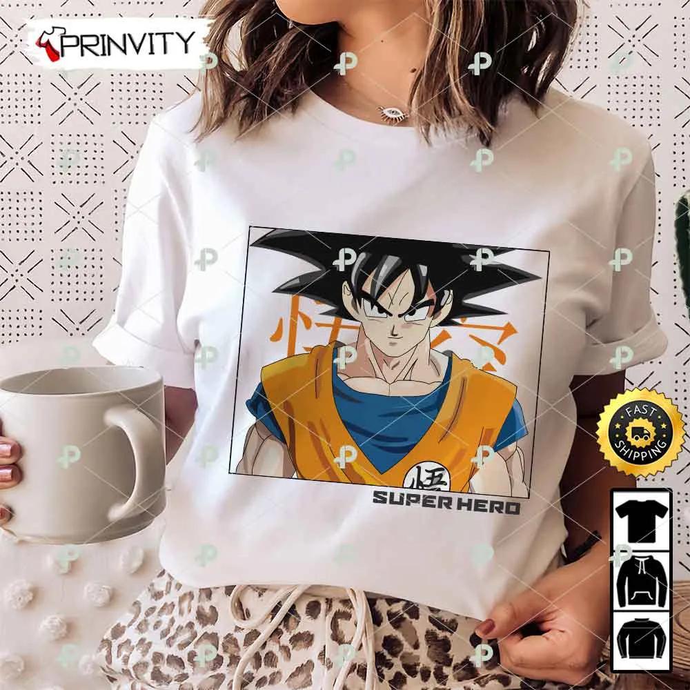 Dragon Ball Son Goku T-Shirt, Best Gifts For Dragon Ball Fans, Goku, Bulma,  Krillin, Piccolo, Gohan, Vegeta, Master Roshi, Unisex Hoodie, Sweatshirt,  Long Sleeve – Prinvity - Prinvity
