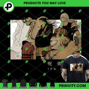 Jujutsu Kaisen The Villians T-Shirt, Best Gifts For Jujutsu Kaisen Fans, Jjk Manga, Jjk Anime, Gojosatoru, Gege Akutami, Maki Jjk, Sukunas, Makizenin, Togeinumaki, Unisex Hoodie, Sweatshirt, Long Sleeve – Prinvity