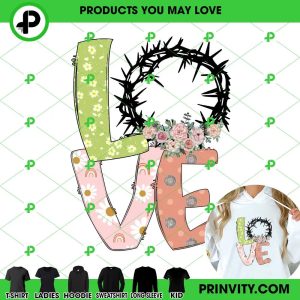 Love Easter Sublimation T-Shirt, Best Gifts For Easter Event, Happy Bunny Easter, Easter Egg, Unisex Hoodie, Sweatshirt, Long Sleeve – Prinvity