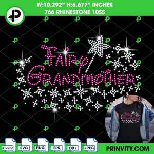 Fairy Grandmother Pixie Dust Wand Svg Rhinestone 10ss Template Digital, Happy Mother’s Day, Nana, Fairy, Pixie Dust Wand, Walt Disney Svg Bling Tee, Download File SVG, PNG, EPS, DXF, Cricut Silhouette – Prinvity