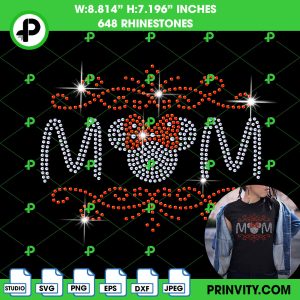 Heart Mom SVG Rhinestone 10ss Template Digital, Happy Mother’s Day, My Mom, Download File SVG, PNG, EPS, DXF, Cricut Silhouette – Prinvity
